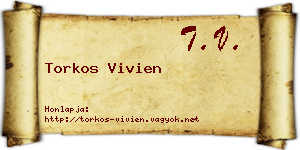 Torkos Vivien névjegykártya